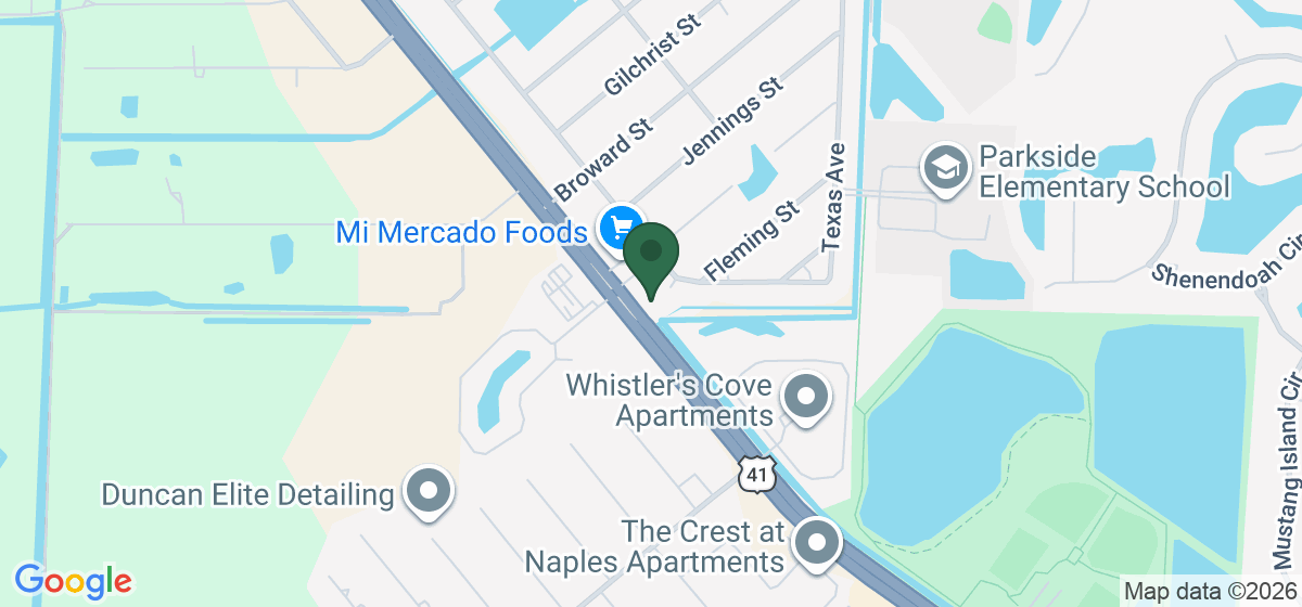 Map showing the location of Lady Luck Casino