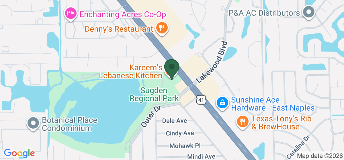 Map showing the location of Adore Nails & Spa