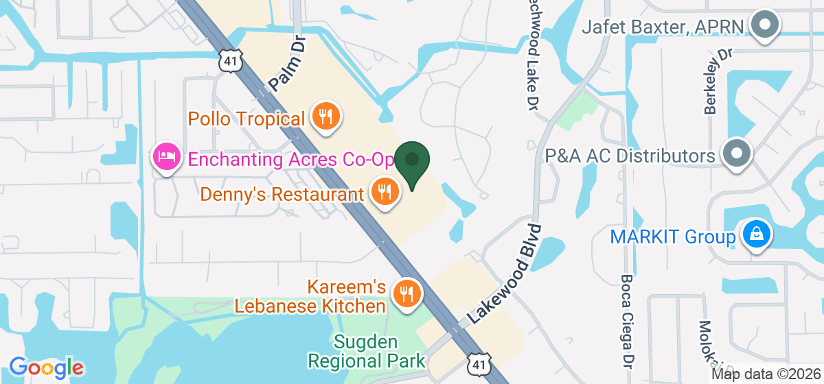 Map showing the location of Performance Physical Therapy of Naples
