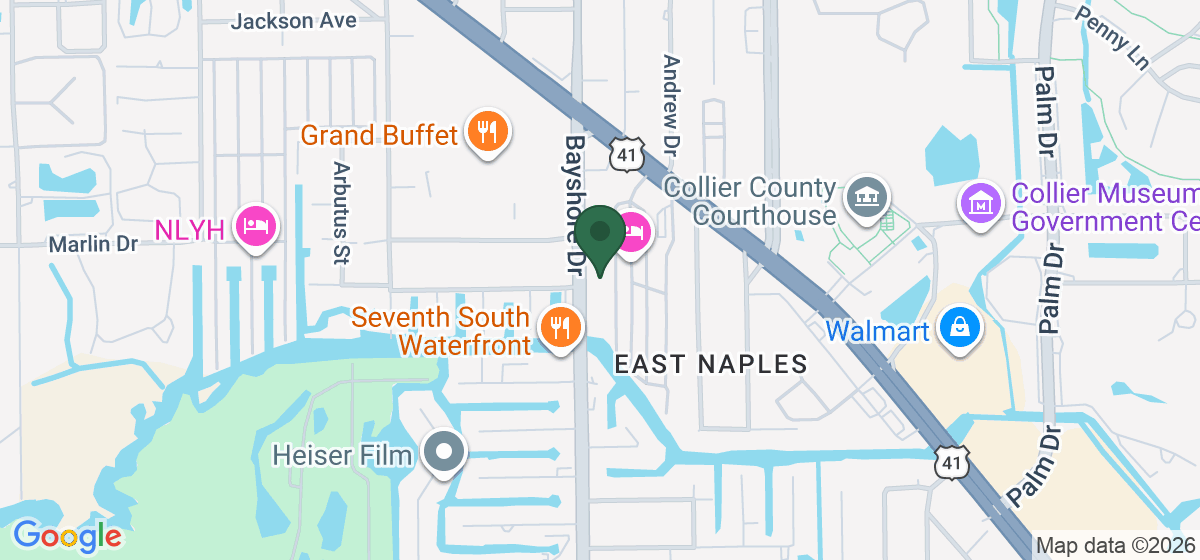 Map showing the location of Rebecca’s Wine Bar & Restaurant