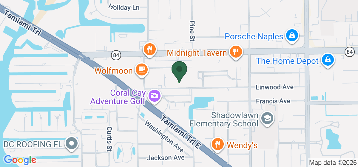 Map showing the location of RM Gardens Landscaping