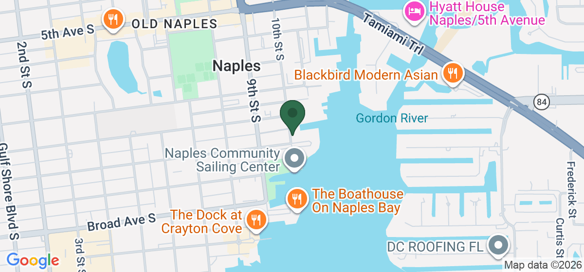 Map showing the location of BayView Dental Arts