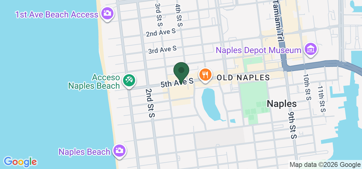 Map showing the location of Arabesque of Naples