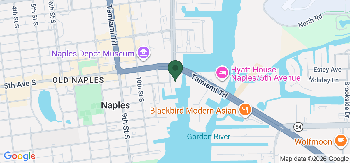 Map showing the location of Tin City Mart