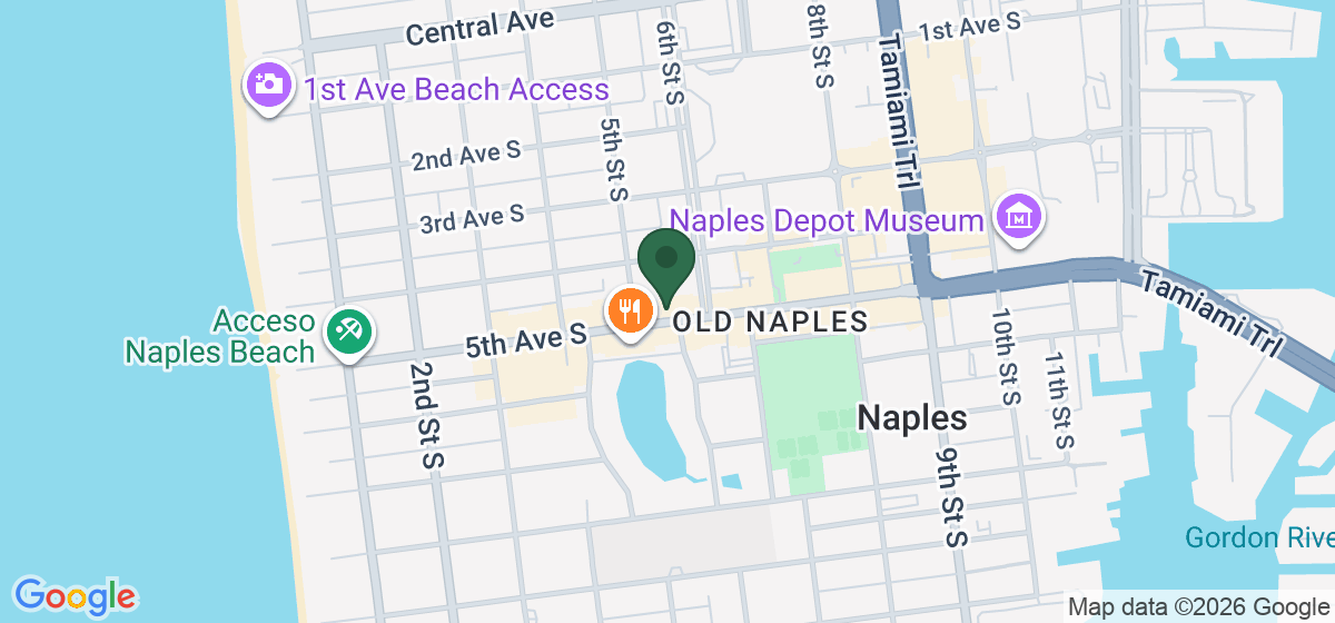 Map showing the location of Barrio Taqueria