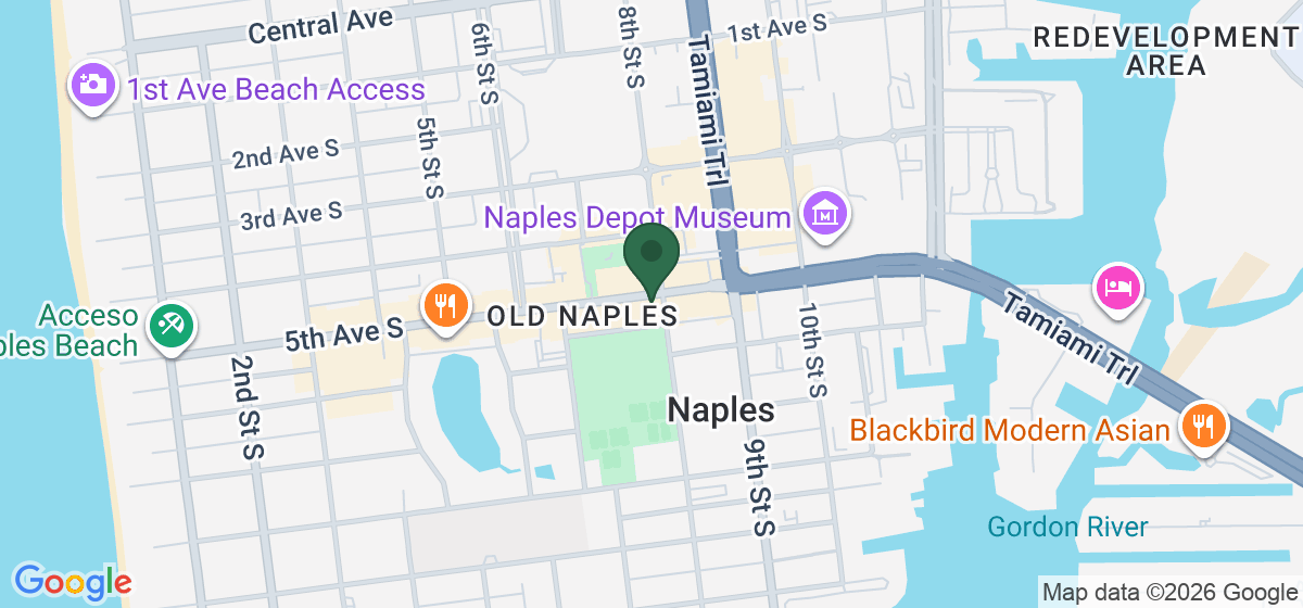 Map showing the location of Bank of America ATM (Drive-thru)