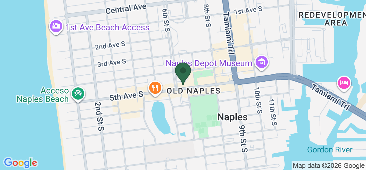 Map showing the location of Salon East Naples