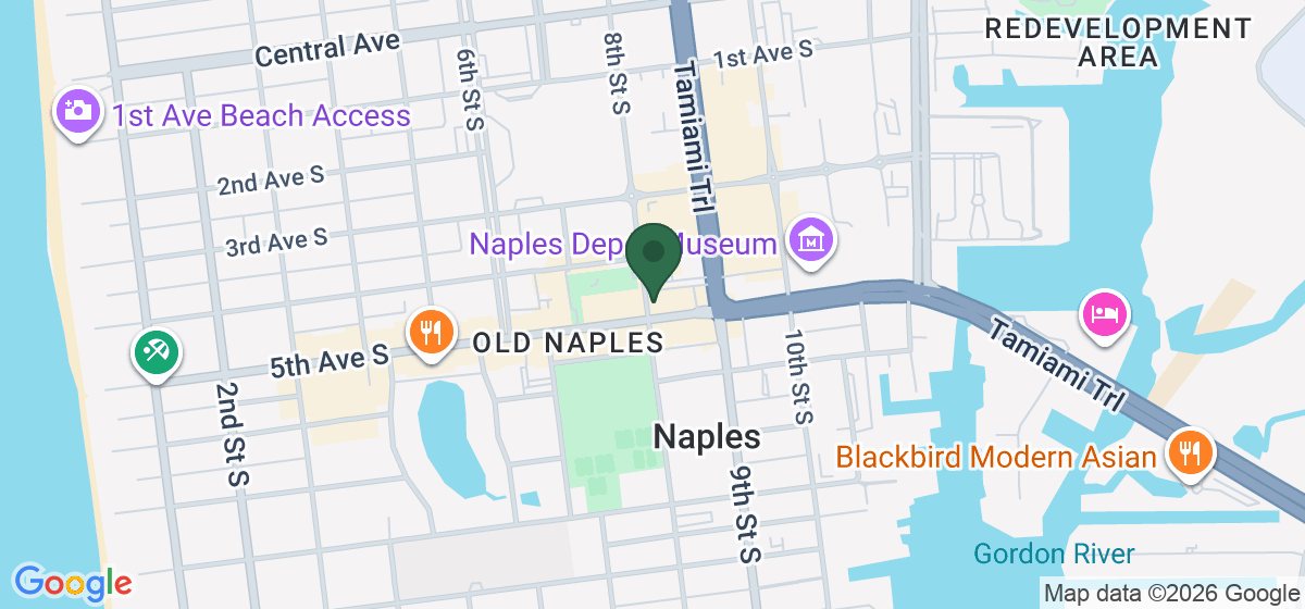 Map showing the location of The Cafe