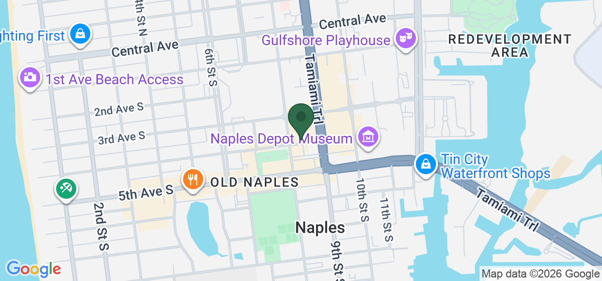 Map showing the location of PJK Neighborhood Chinese Restaurant