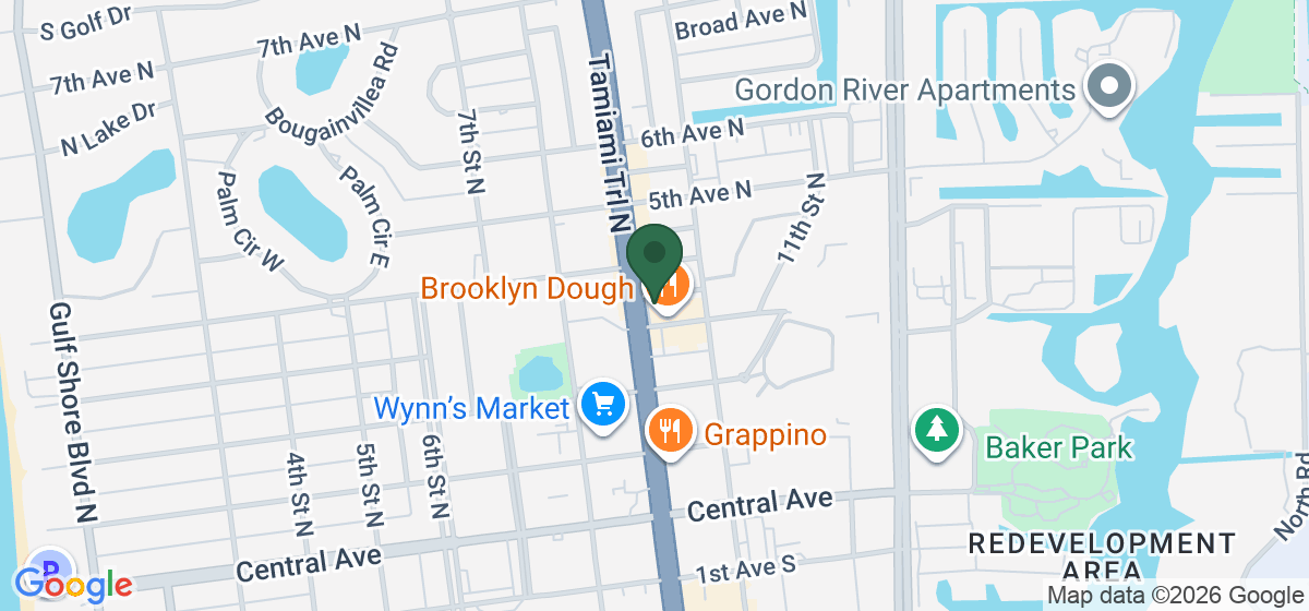 Map showing the location of Opa Greek Restaurant