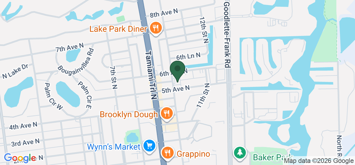 Map showing the location of Harmony Health Clinic
