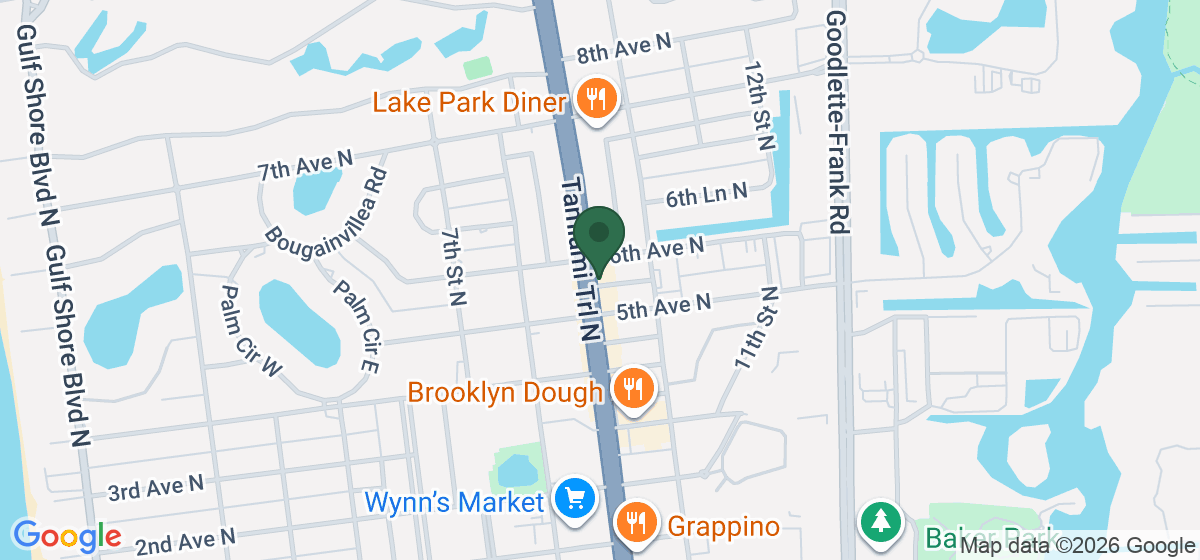 Map showing the location of Pastrami Dan's