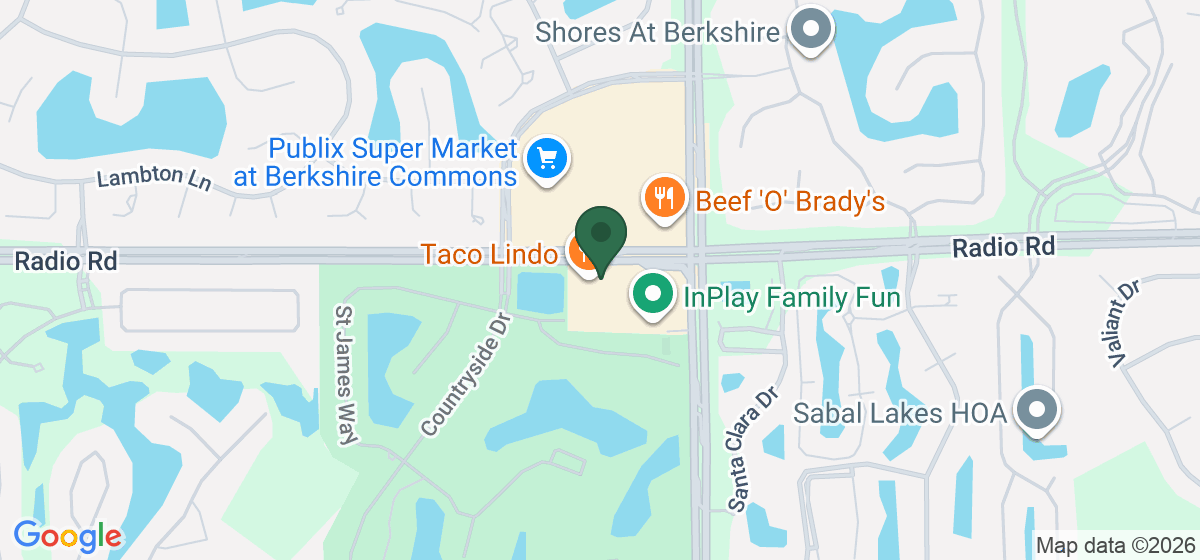 Map showing the location of Jet's Pizza