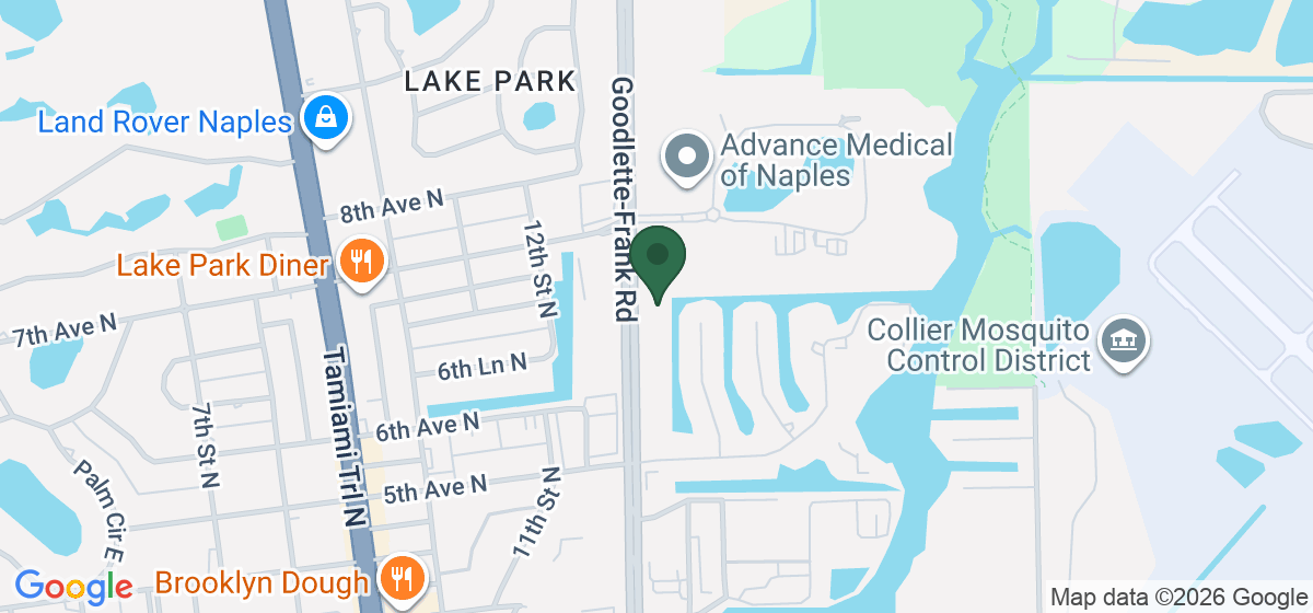 Map showing the location of Park Family and Cosmetic Dentistry