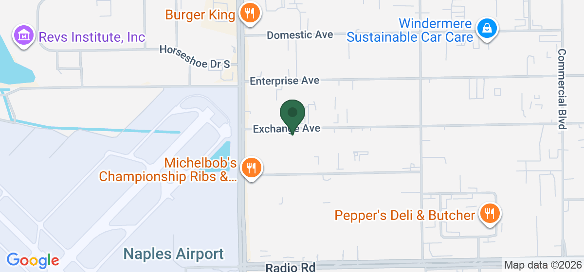 Map showing the location of Dolphin Cooling & Heating Inc