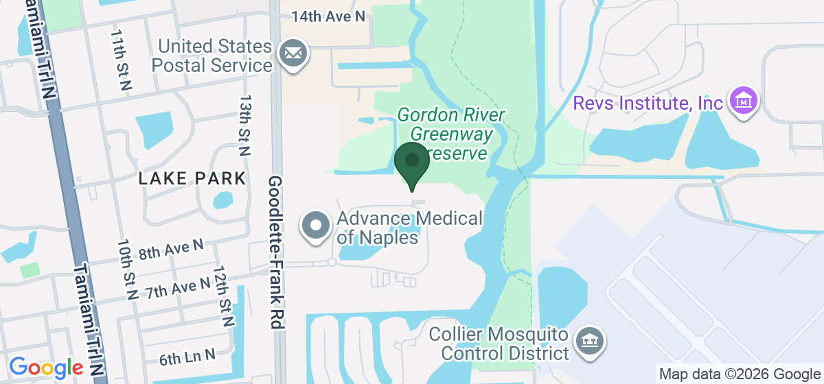 Map showing the location of Select Physical Therapy - Naples