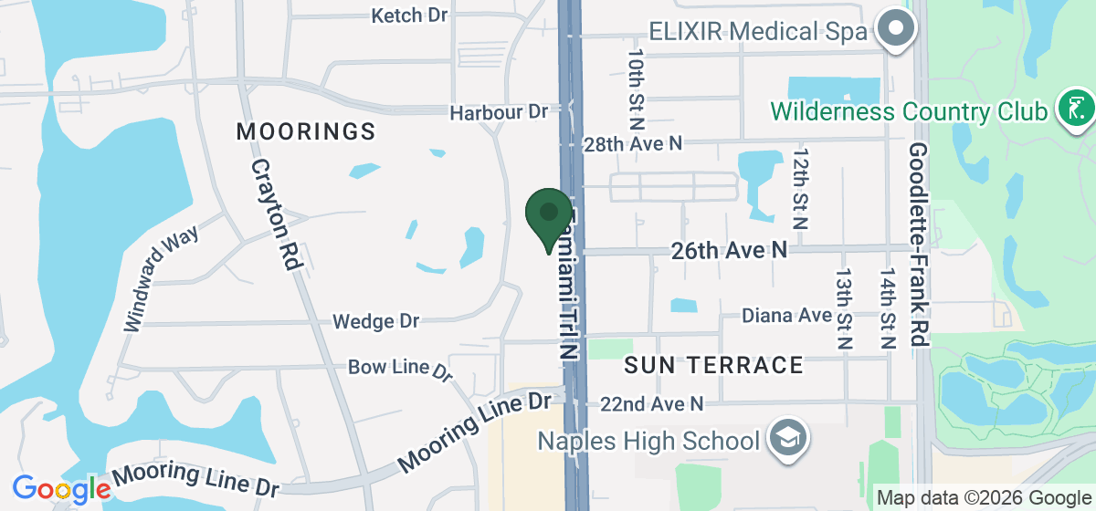 Map showing the location of Bigham Jewelers