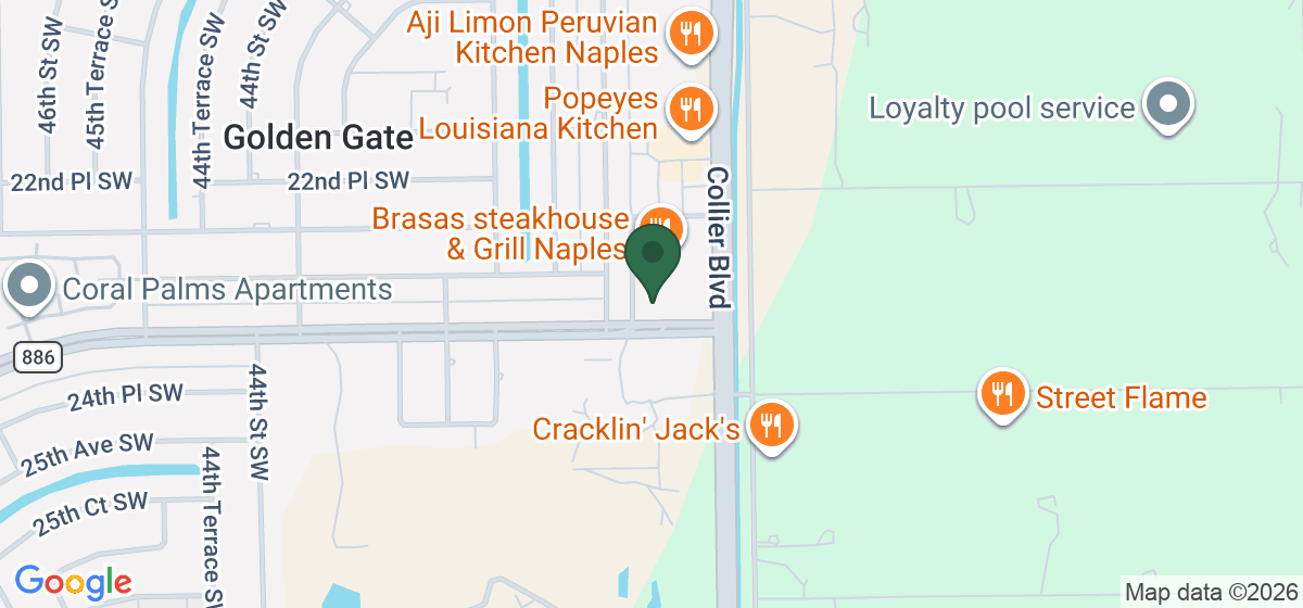 Map showing the location of 24 Hour Laundromat