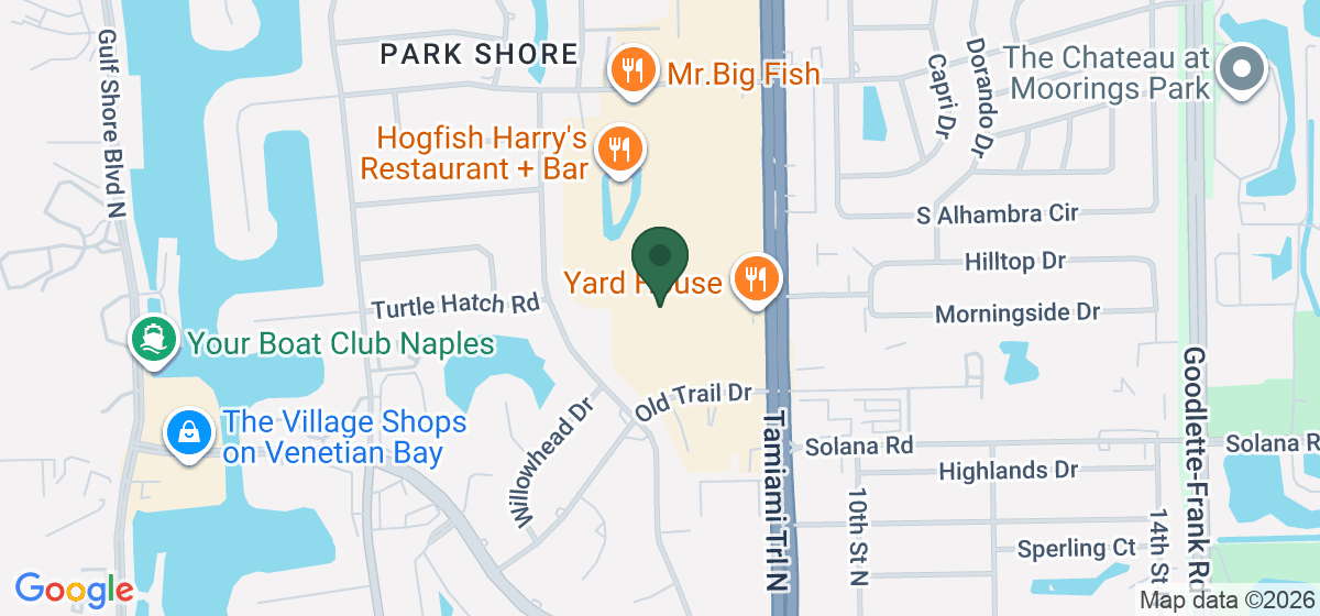Map showing the location of Barnes & Noble