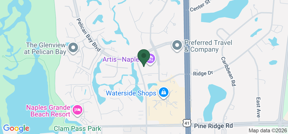 Map showing the location of The Baker Museum