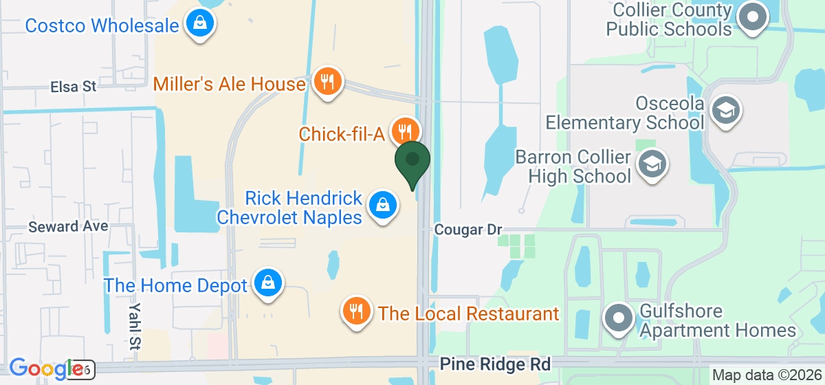 Map showing the location of Culver’s
