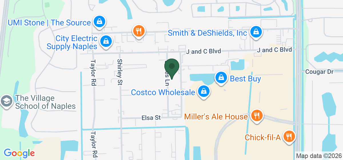 Map showing the location of HomeTeam Pest Defense