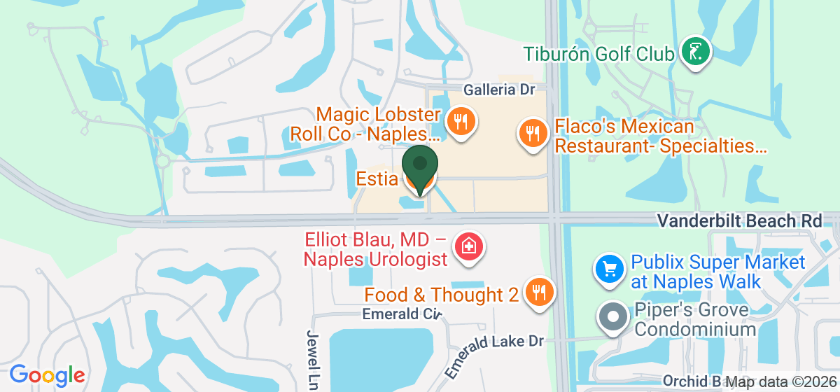 Map showing the location of Estia