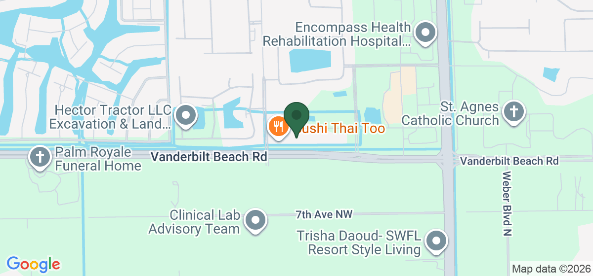 Map showing the location of Jet's Pizza