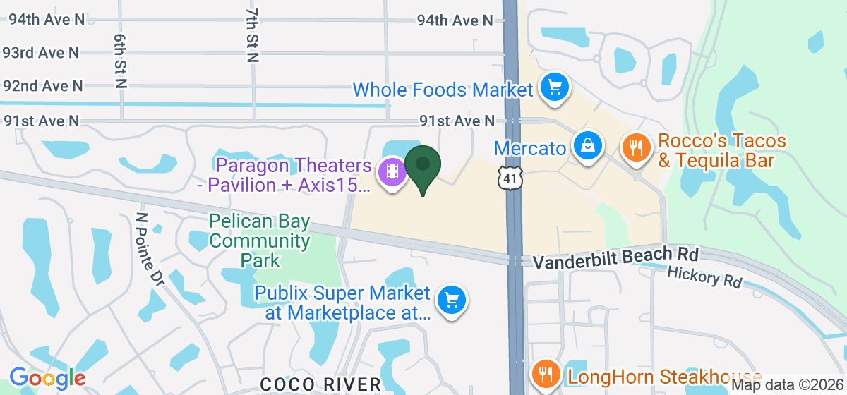 Map showing the location of LA Fitness