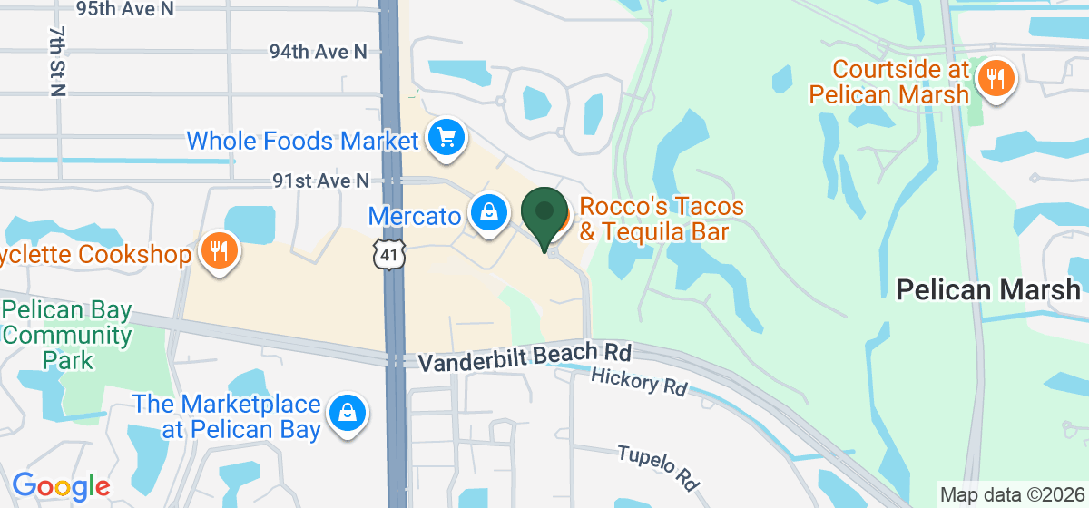 Map showing the location of Alamo Drafthouse Cinema Naples