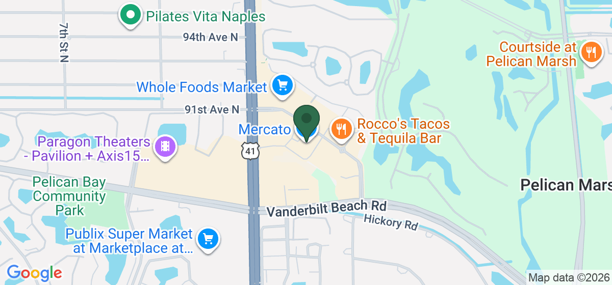 Map showing the location of Mercato