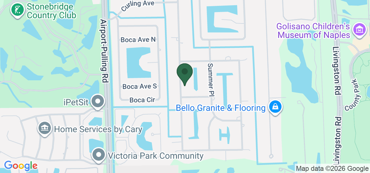 Map showing the location of Lawn Services by BJ LLC