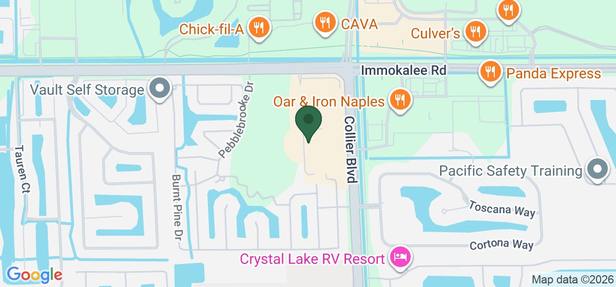 Map showing the location of Scoops Ice Cream & Acai Bowls
