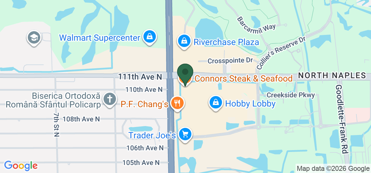 Map showing the location of Connors Steak & Seafood
