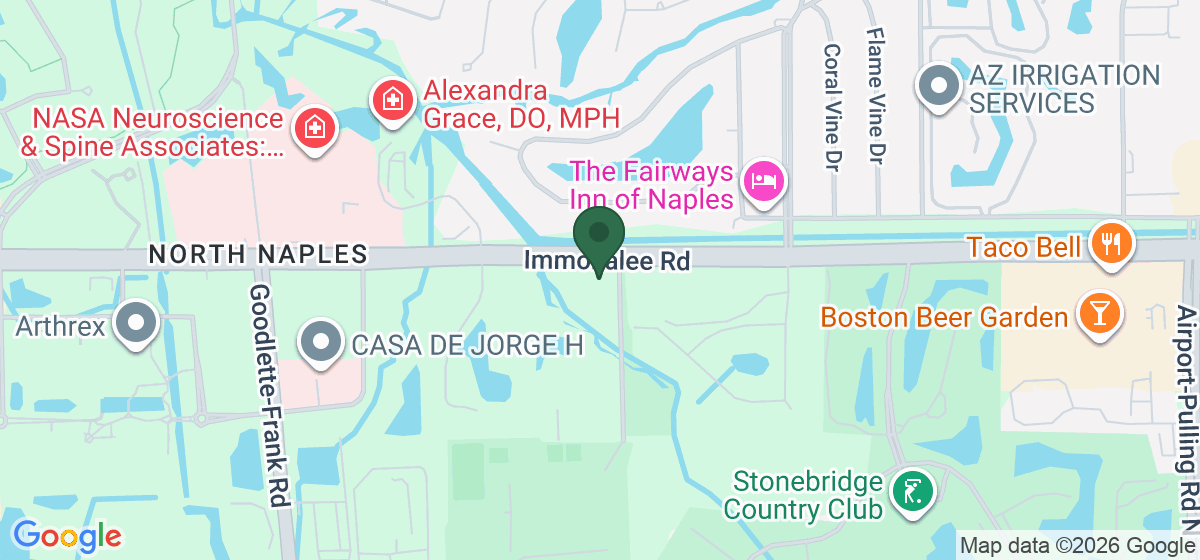 Map showing the location of Healthcare Network - Veterans Park