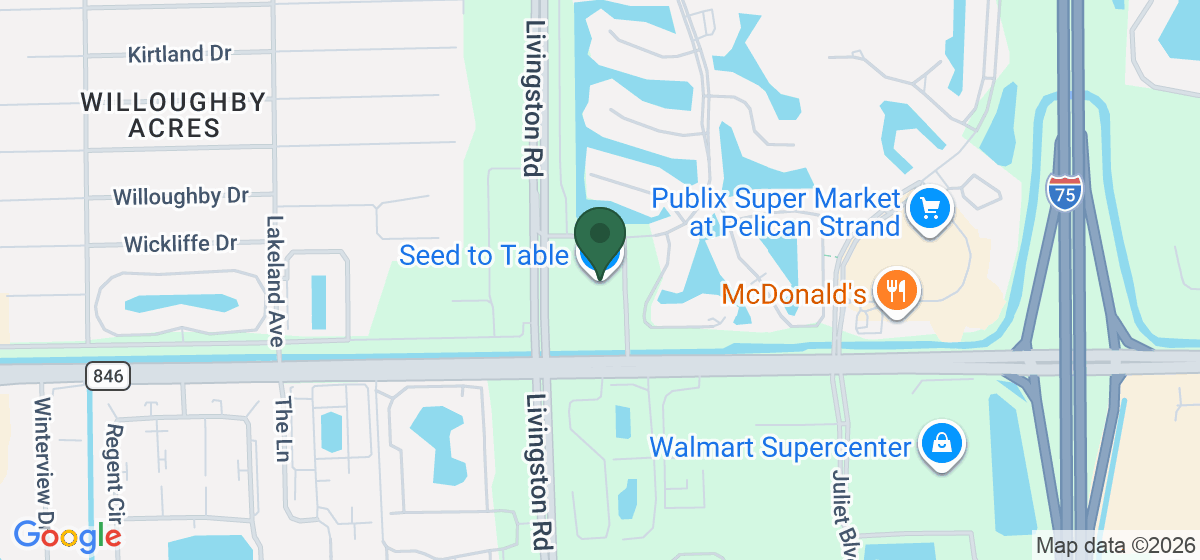 Map showing the location of Seed to Table
