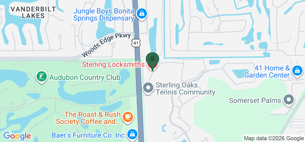 Map showing the location of Sterling Locksmiths